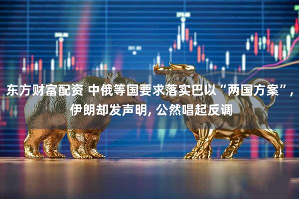 东方财富配资 中俄等国要求落实巴以“两国方案”, 伊朗却发声明, 公然唱起反调