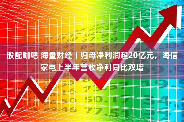 股配咖吧 海量财经丨归母净利润超20亿元，海信家电上半年营收净利同比双增